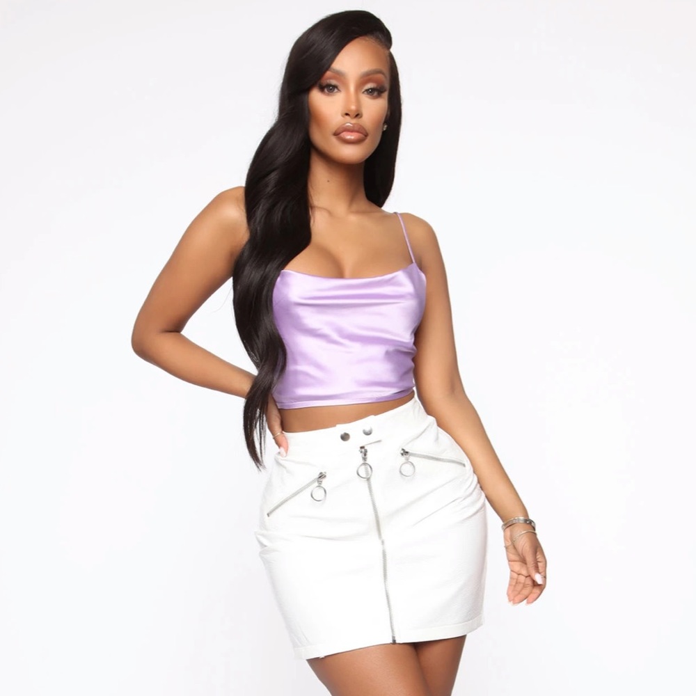 LILAC CROP BLOUSE SIZE S